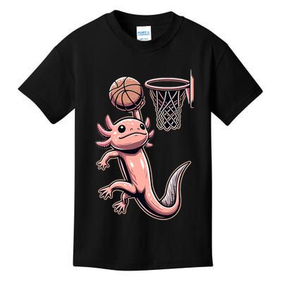 Axolotl Basketball Player Basketballer Sports Kids T-Shirt