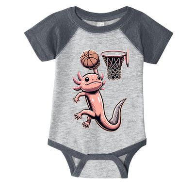 Axolotl Basketball Player Basketballer Sports Infant Baby Jersey Bodysuit