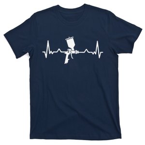 Auto Body Painter Heartbeat Automotive Car Lover Graphic T-Shirt