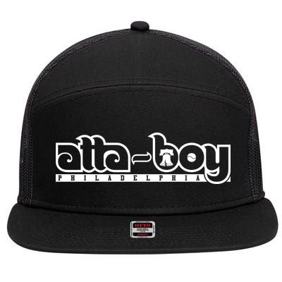 Atta Boy Philly Red October Philadelphia Baseball 7 Panel Mesh Trucker Snapback Hat