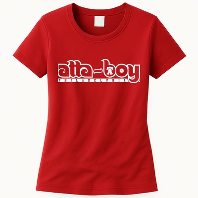 Atta Boy Philly Red October Philadelphia Baseball Womens T-Shirt