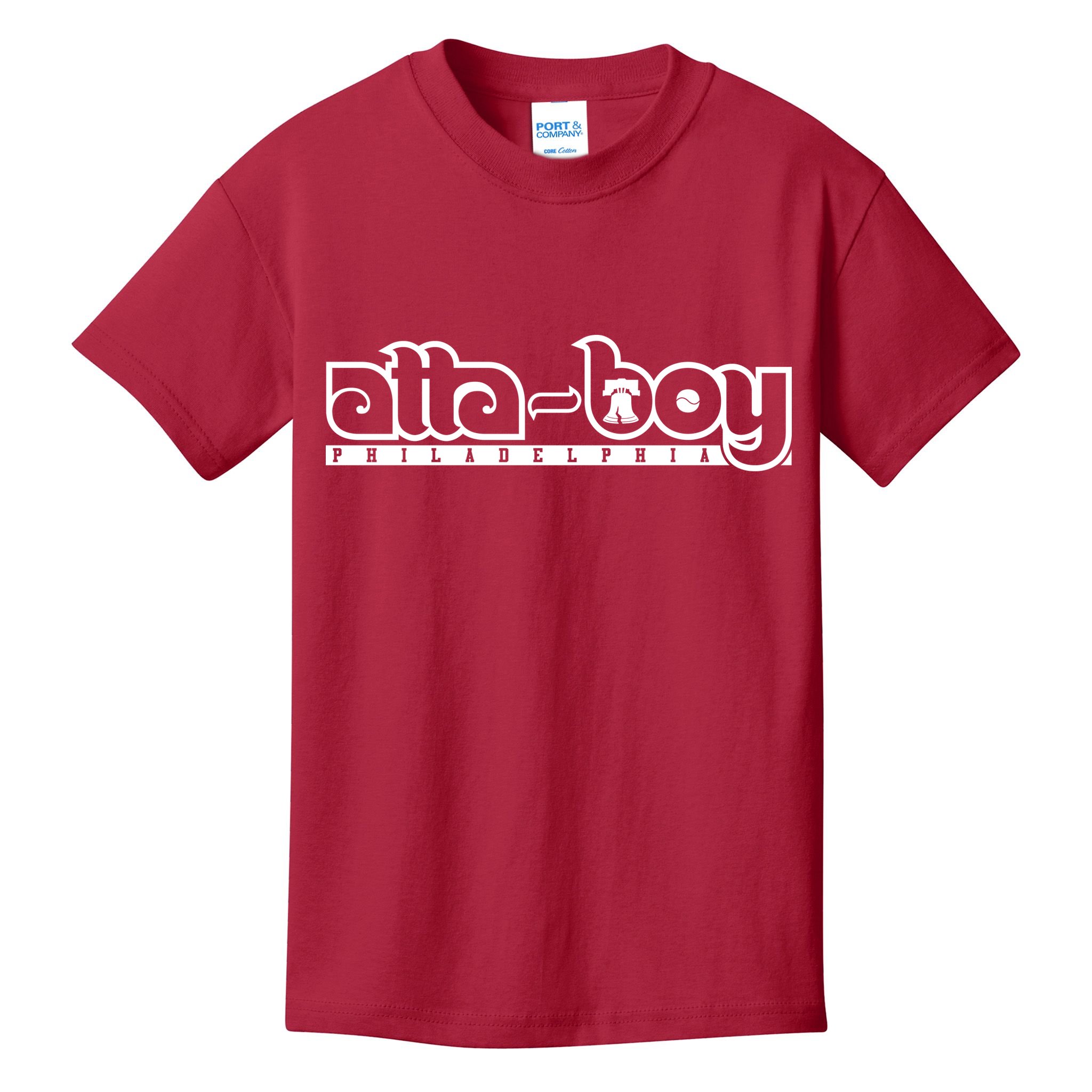 Atta Boy Philly Red October Philadelphia Baseball Kids T-Shirt