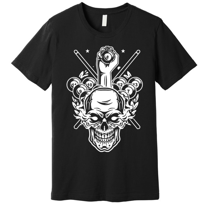 Awesome Billiards Pool Player Premium T-Shirt