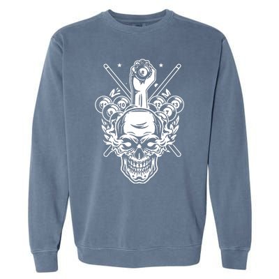 Awesome Billiards Pool Player Garment-Dyed Sweatshirt