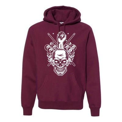 Awesome Billiards Pool Player Premium Hoodie