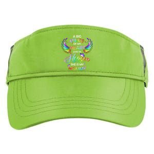 A Big Piece Of My Heart Lives In Heaven She Is My Mommy Gift Adult Drive Performance Visor