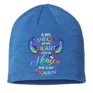 A Big Piece Of My Heart Lives In Heaven She Is My Mommy Gift Sustainable Beanie