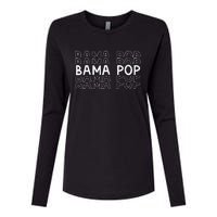 Alabama Bama Pop Dad Fathers Day Gift Pawpaw Papa Womens Cotton Relaxed Long Sleeve T-Shirt