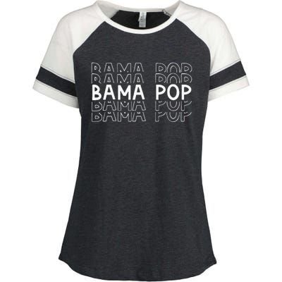 Alabama Bama Pop Dad Fathers Day Gift Pawpaw Papa Enza Ladies Jersey Colorblock Tee