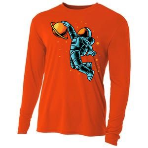 Astronaut Basketball Player Cooling Performance Long Sleeve Crew