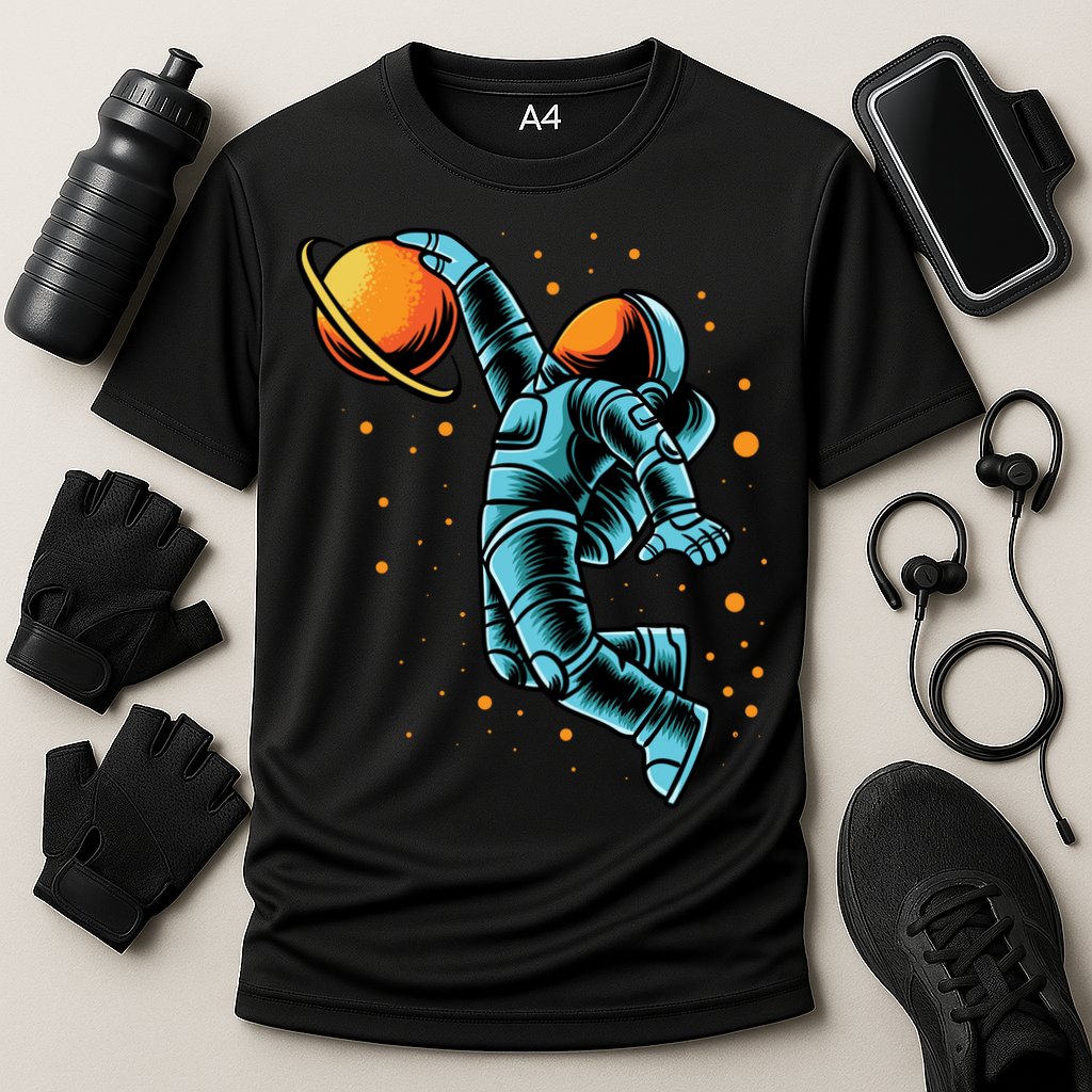 Astronaut Basketball Player Performance Shirt