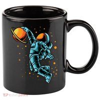 Astronaut Basketball Player 11oz C Handle Ceramic Mug