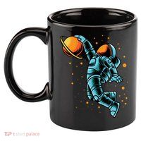 Astronaut Basketball Player 11oz C Handle Ceramic Mug