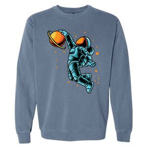 Astronaut Basketball Player Garment-Dyed Sweatshirt