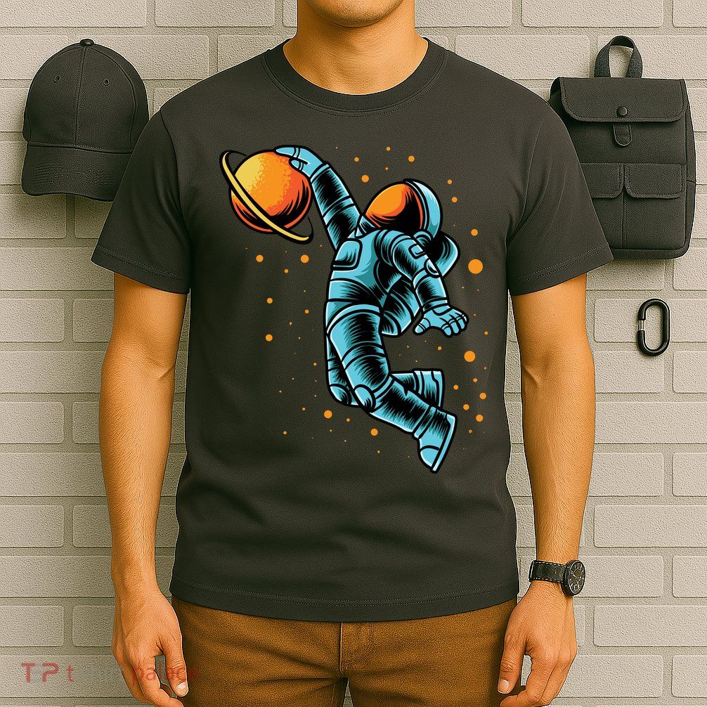 Astronaut Basketball Player T-Shirt