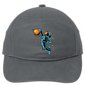 Astronaut Basketball Player 7-Panel Snapback Hat