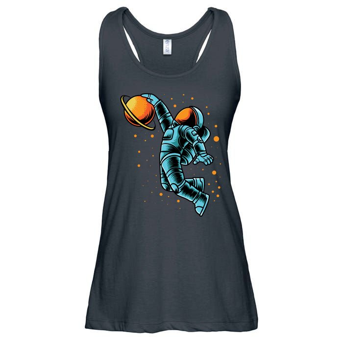 Astronaut Basketball Player Ladies Essential Flowy Tank