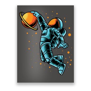 Astronaut Basketball Player Poster