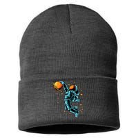 Astronaut Basketball Player Sustainable Knit Beanie