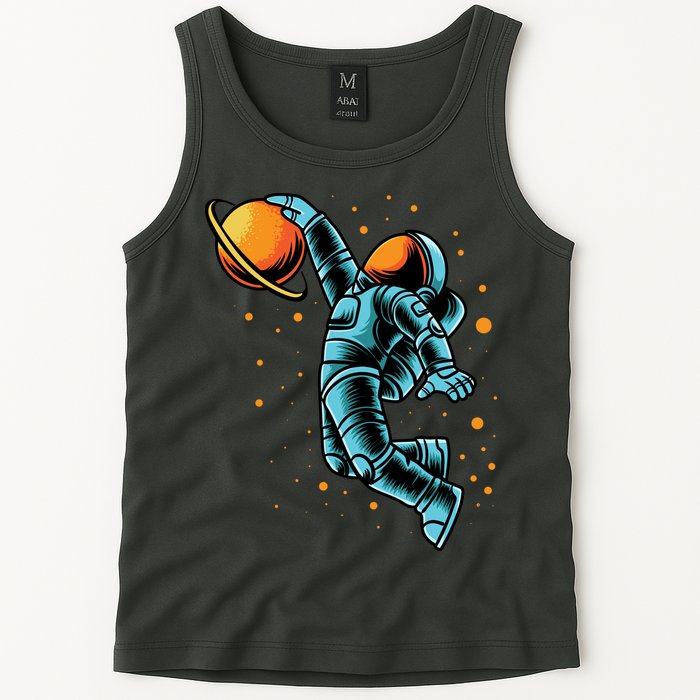 Astronaut Basketball Player Tank Top