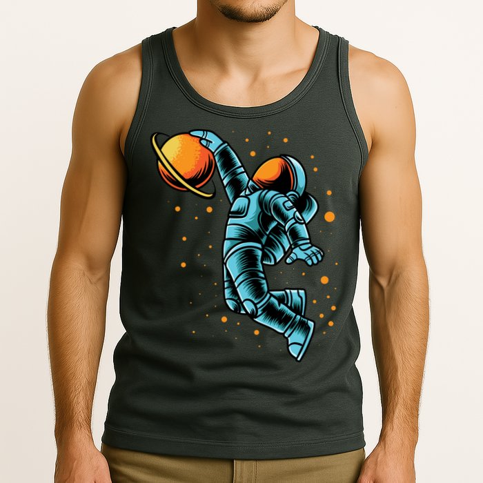 Astronaut Basketball Player Tank Top