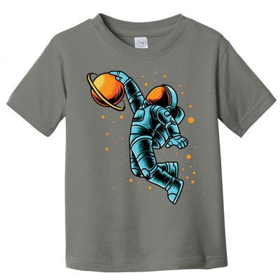 Astronaut Basketball Player Toddler T-Shirt