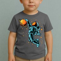 Astronaut Basketball Player Toddler T-Shirt