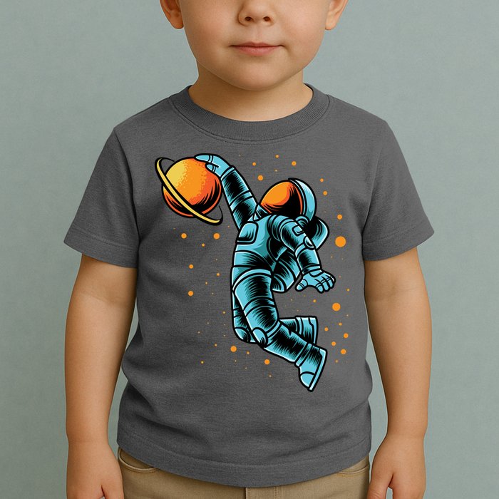 Astronaut Basketball Player Toddler T-Shirt