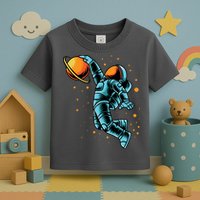 Astronaut Basketball Player Toddler T-Shirt