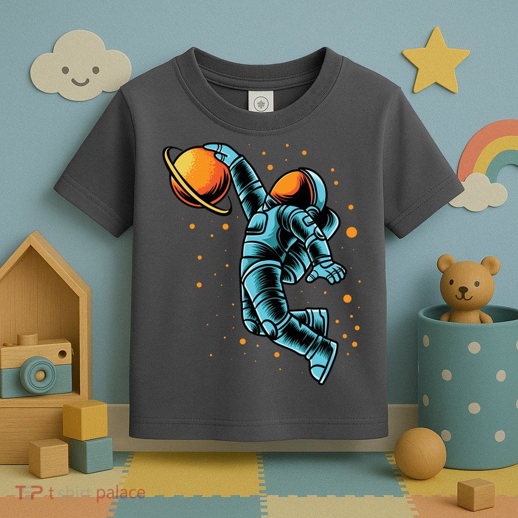 Astronaut Basketball Player Toddler T-Shirt
