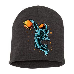 Astronaut Basketball Player Short Acrylic Beanie