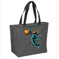 Astronaut Basketball Player Zip Tote Bag