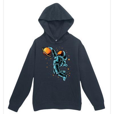 Astronaut Basketball Player Urban Pullover Hoodie