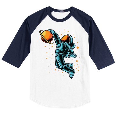 Astronaut Basketball Player Baseball Sleeve Shirt