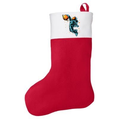 Astronaut Basketball Player Felt Holiday Christmas Stocking