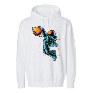 Astronaut Basketball Player Garment-Dyed Fleece Hoodie