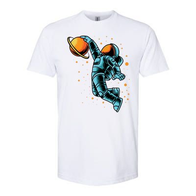 Astronaut Basketball Player Softstyle CVC T-Shirt