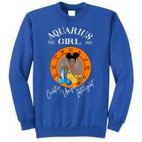 Aquarius Black Queen Zodiac Horoscope Traits Cute Gift Sweatshirt