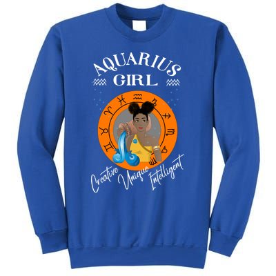 Aquarius Black Queen Zodiac Horoscope Traits Cute Gift Sweatshirt