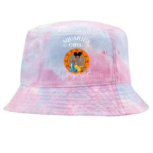 Aquarius Black Queen Zodiac Horoscope Traits Cute Gift Tie-Dyed Bucket Hat