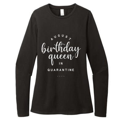 August Birthday Queen Quarantine Cute Social Distance Gift Womens CVC Long Sleeve Shirt