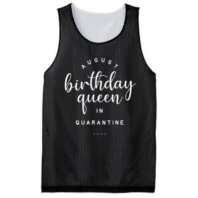 August Birthday Queen Quarantine Cute Social Distance Gift Mesh Reversible Basketball Jersey Tank