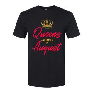 August Born Queens Queen Princess Birthday Softstyle® CVC T-Shirt