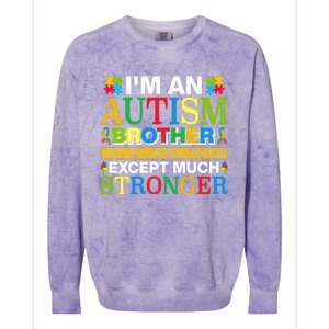 Autism Brother Quotes Motivational Autism Awareness Autism Support Colorblast Crewneck Sweatshirt