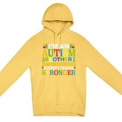 Autism Brother Quotes Motivational Autism Awareness Autism Support Premium Pullover Hoodie