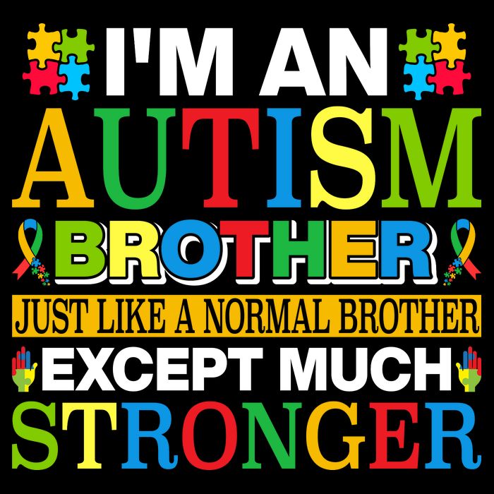 Autism Brother Quotes Motivational Autism Awareness Autism Support Flat Bill Trucker Hat