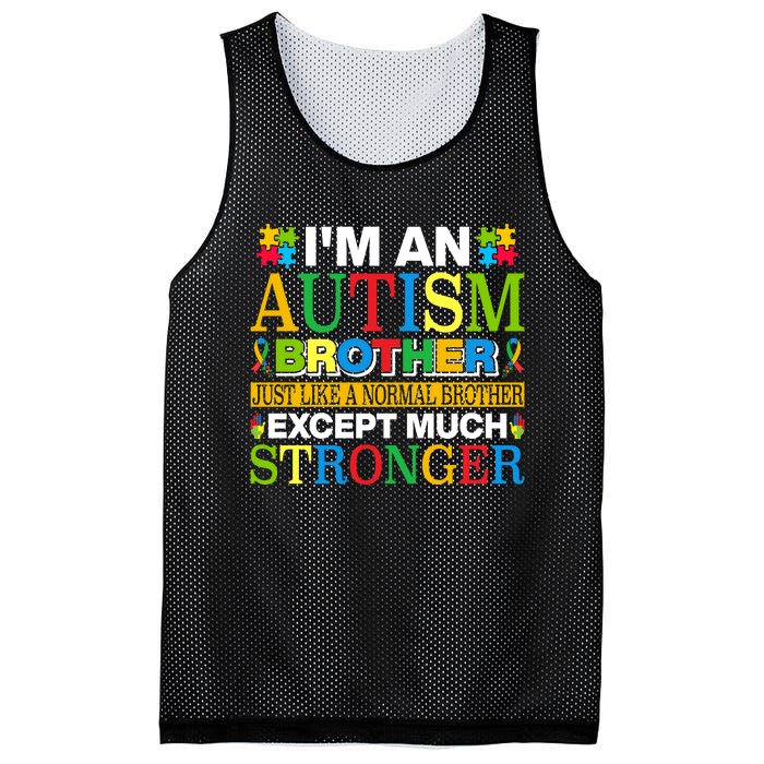 Autism Brother Quotes Motivational Autism Awareness Autism Support Mesh Reversible Basketball Jersey Tank