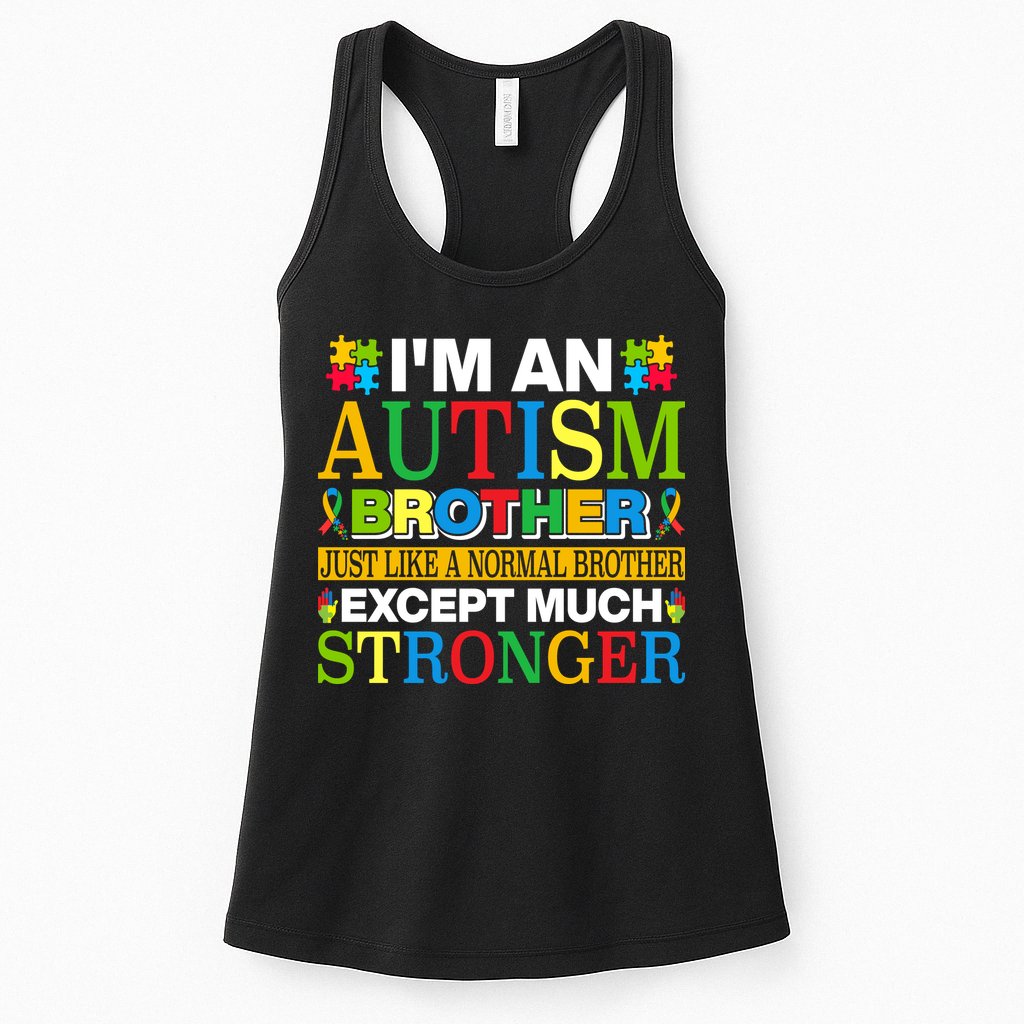Autism Brother Quotes Motivational Autism Awareness Autism Support Womens Tank Top
