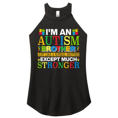 Autism Brother Quotes Motivational Autism Awareness Autism Support Women's Perfect Tri Rocker Tank