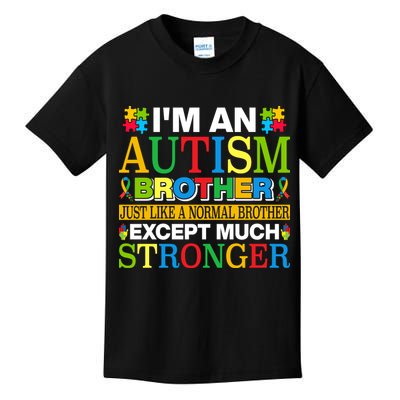 Autism Brother Quotes Motivational Autism Awareness Autism Support Kids T-Shirt